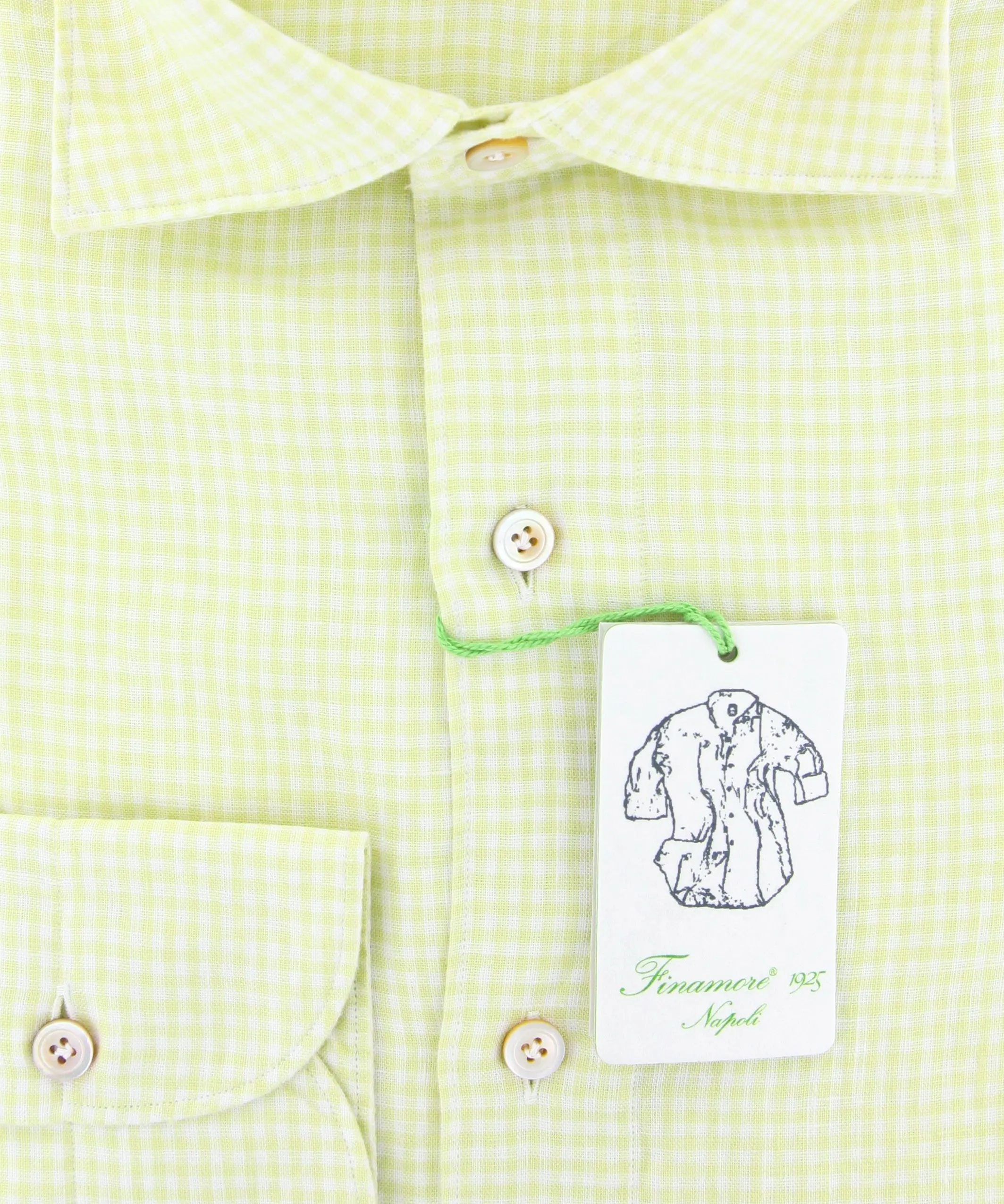 Finamore Napoli Yellow Shirt - Extra Slim