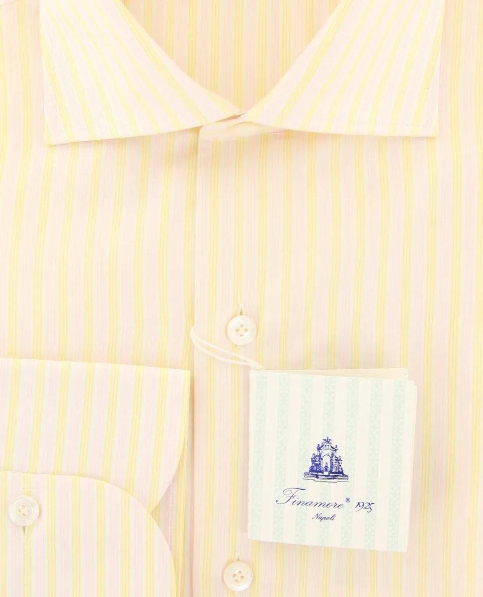 Finamore Napoli Yellow Shirt - Slim