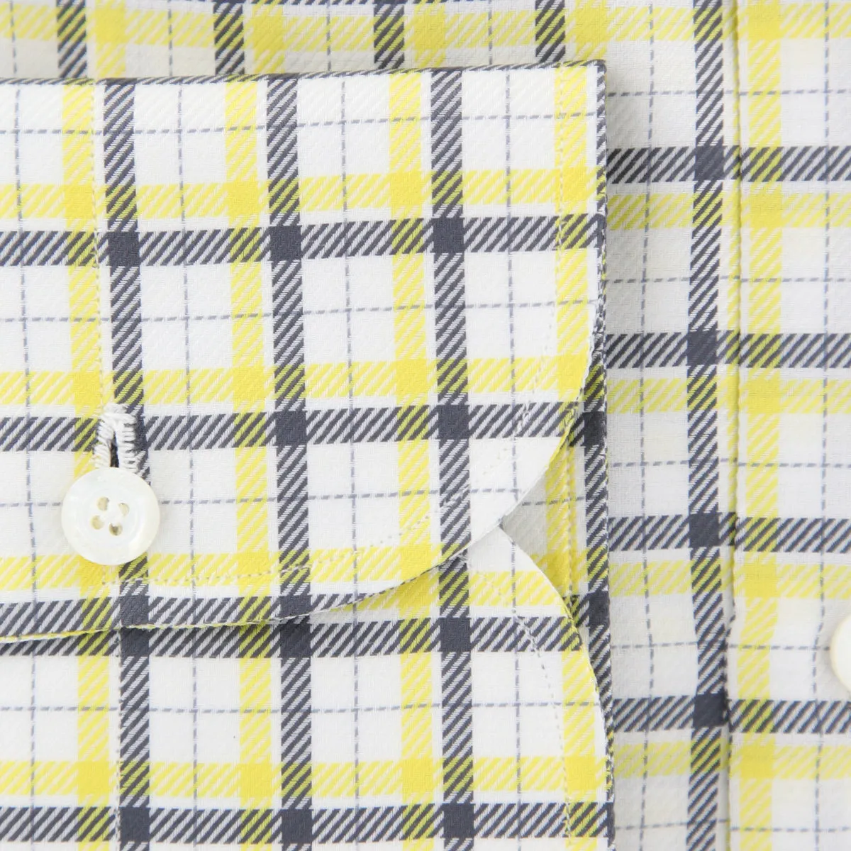 Finamore Napoli Yellow Shirt - Slim