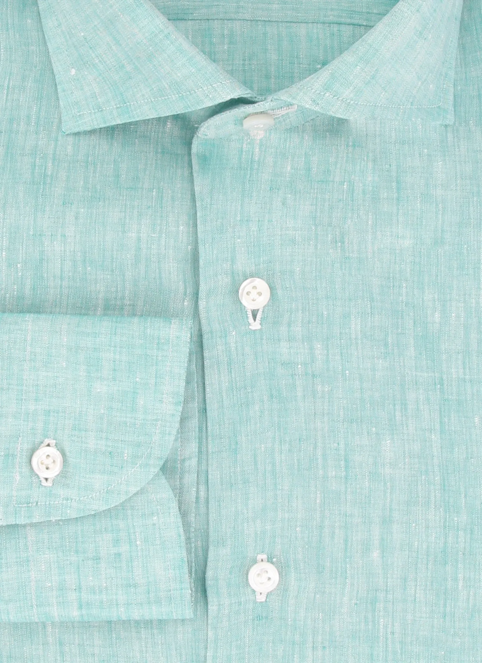 Fiori Di Lusso Green Shirt - Slim