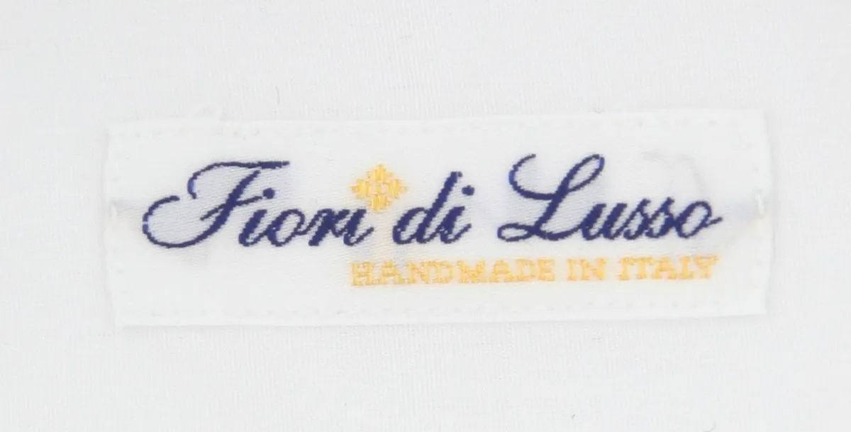 Fiori Di Lusso White Tuxedo Shirt - Extra Slim
