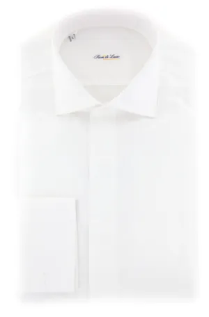 Fiori Di Lusso White Tuxedo Shirt - Extra Slim