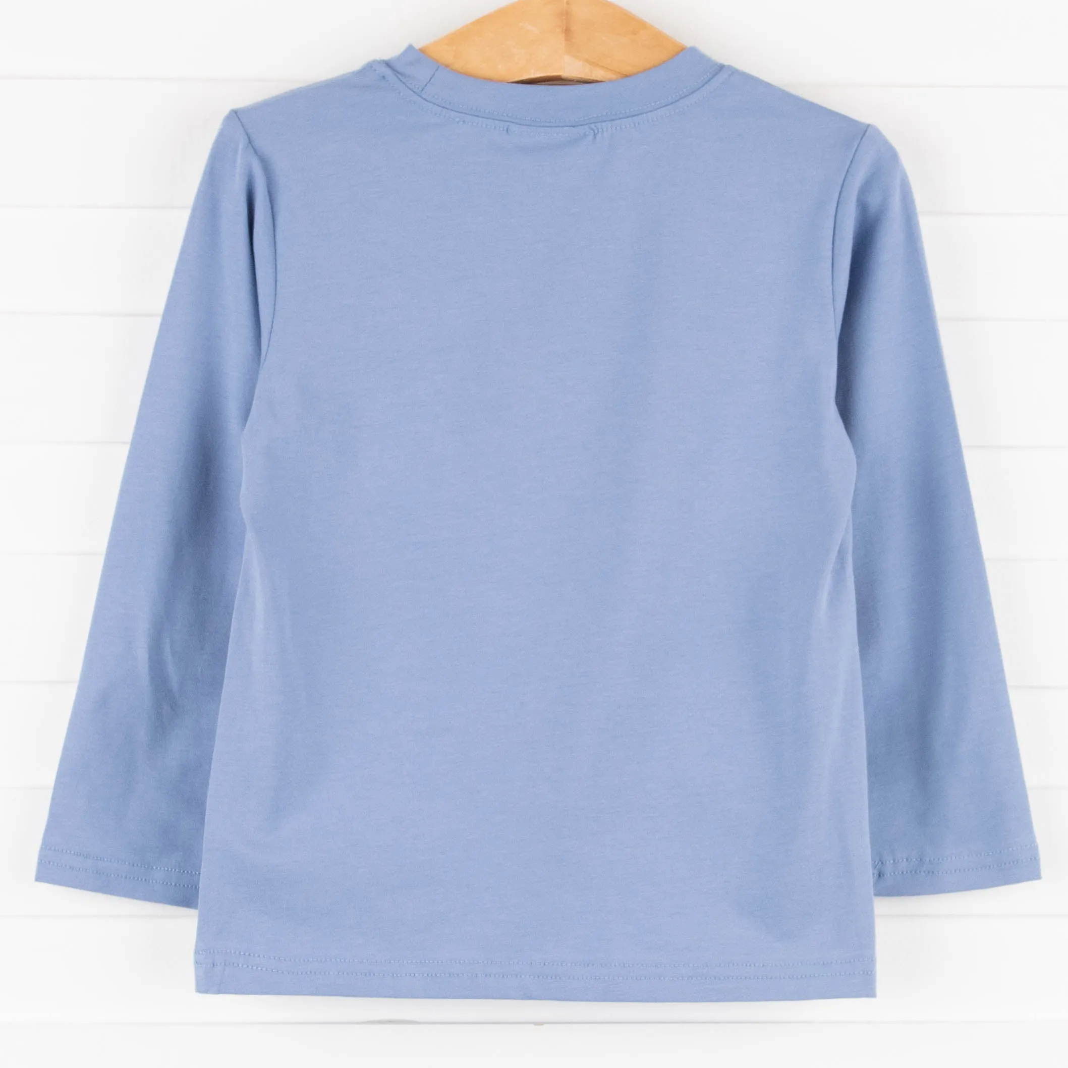 Fish Friend Applique Shirt, Blue