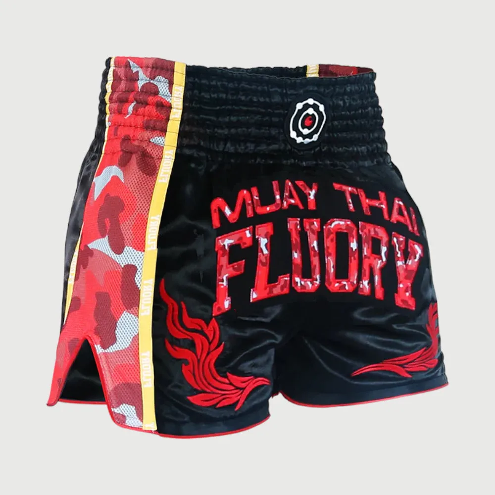 Fluory Camo Adult Muay Thai Shorts
