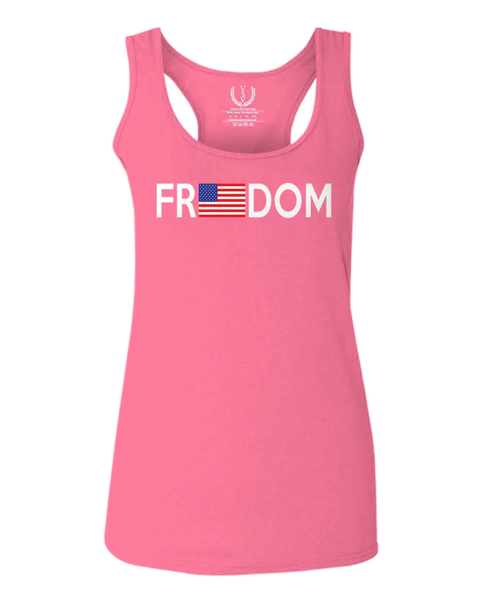 Freedom Grunt Proud American Flag Military Armour US USA  women's Tank Top sleeveless Racerback