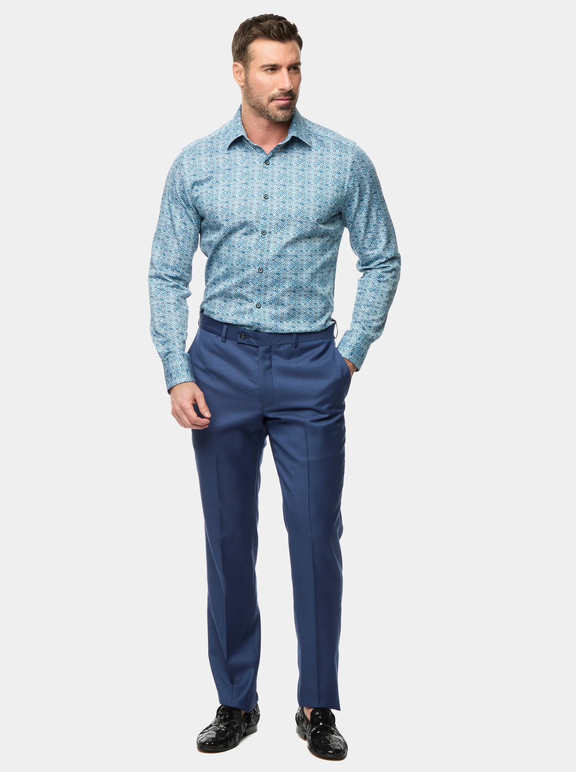 FRISCO LONG SLEEVE BUTTON DOWN SHIRT