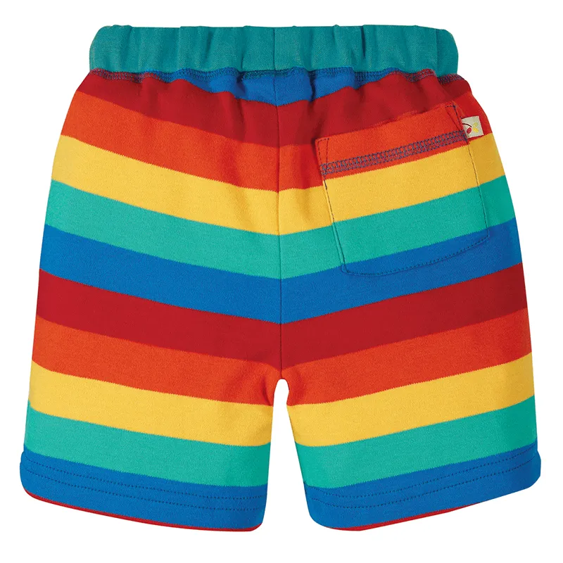 Frugi Little Stripy Shorts - Rainbow Stripe