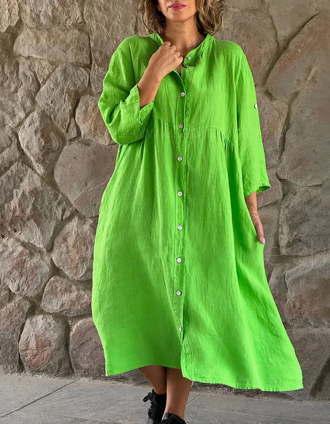 Gabriela® | Breathable Cotton And Linen Beach Dress