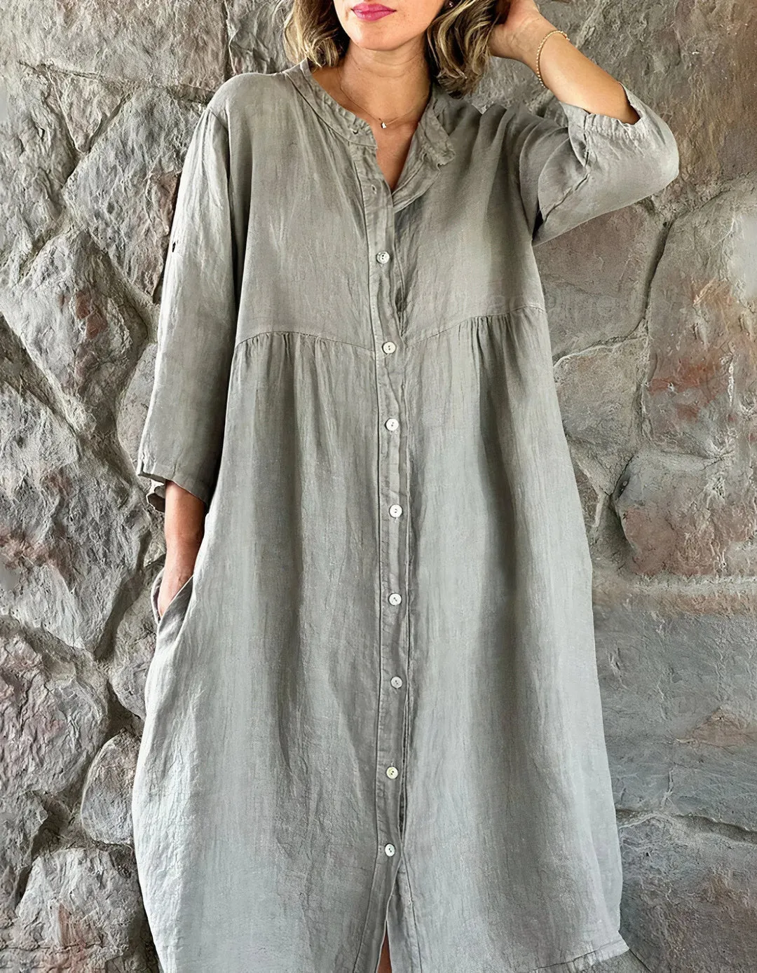 Gabriela® | Breathable Cotton And Linen Beach Dress