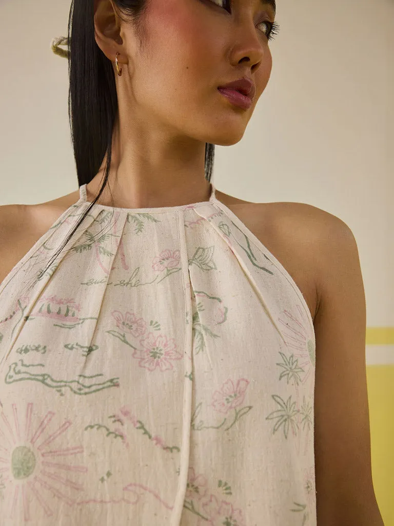 Garden Of Joy Halter Neck Top