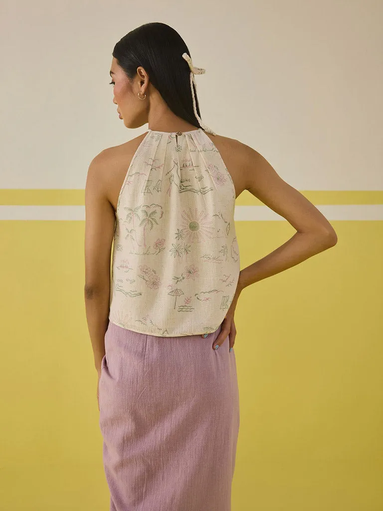 Garden Of Joy Halter Neck Top