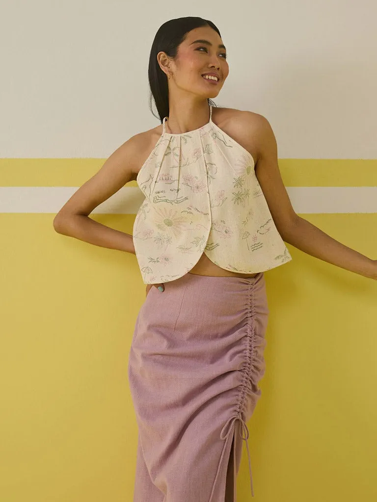 Garden Of Joy Halter Neck Top