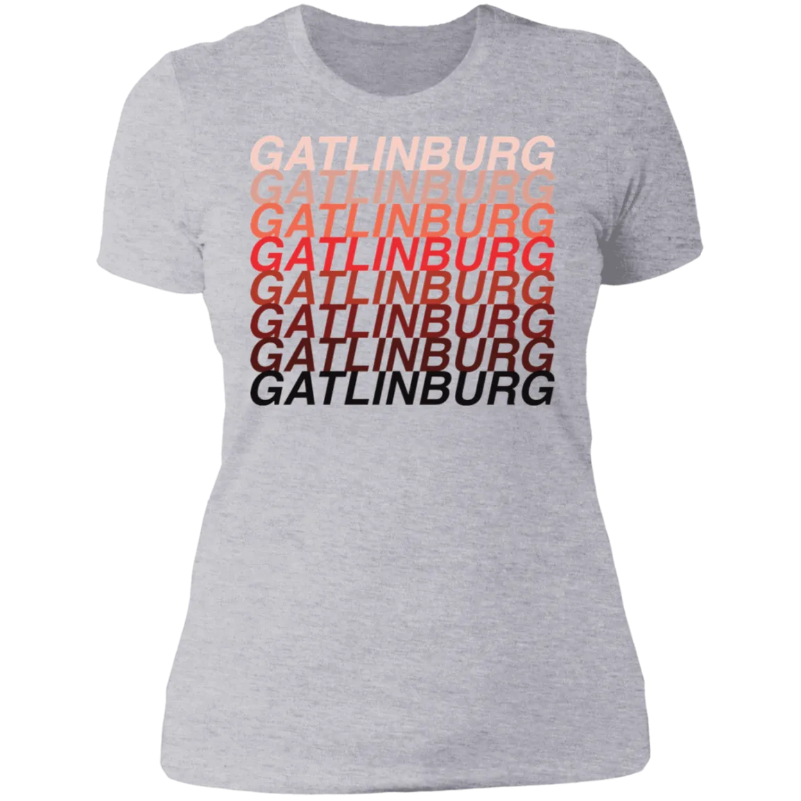 Gatlinburg Red Ombre - Women's Tee