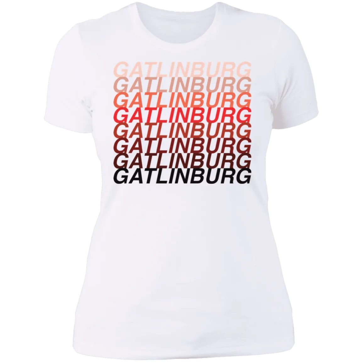 Gatlinburg Red Ombre - Women's Tee
