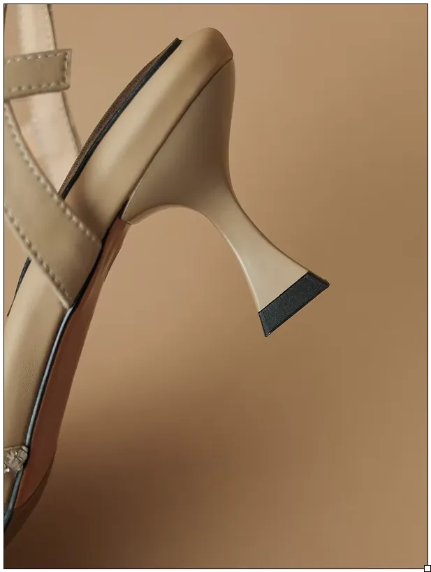 Geneva Leather Square Toe Sandals
