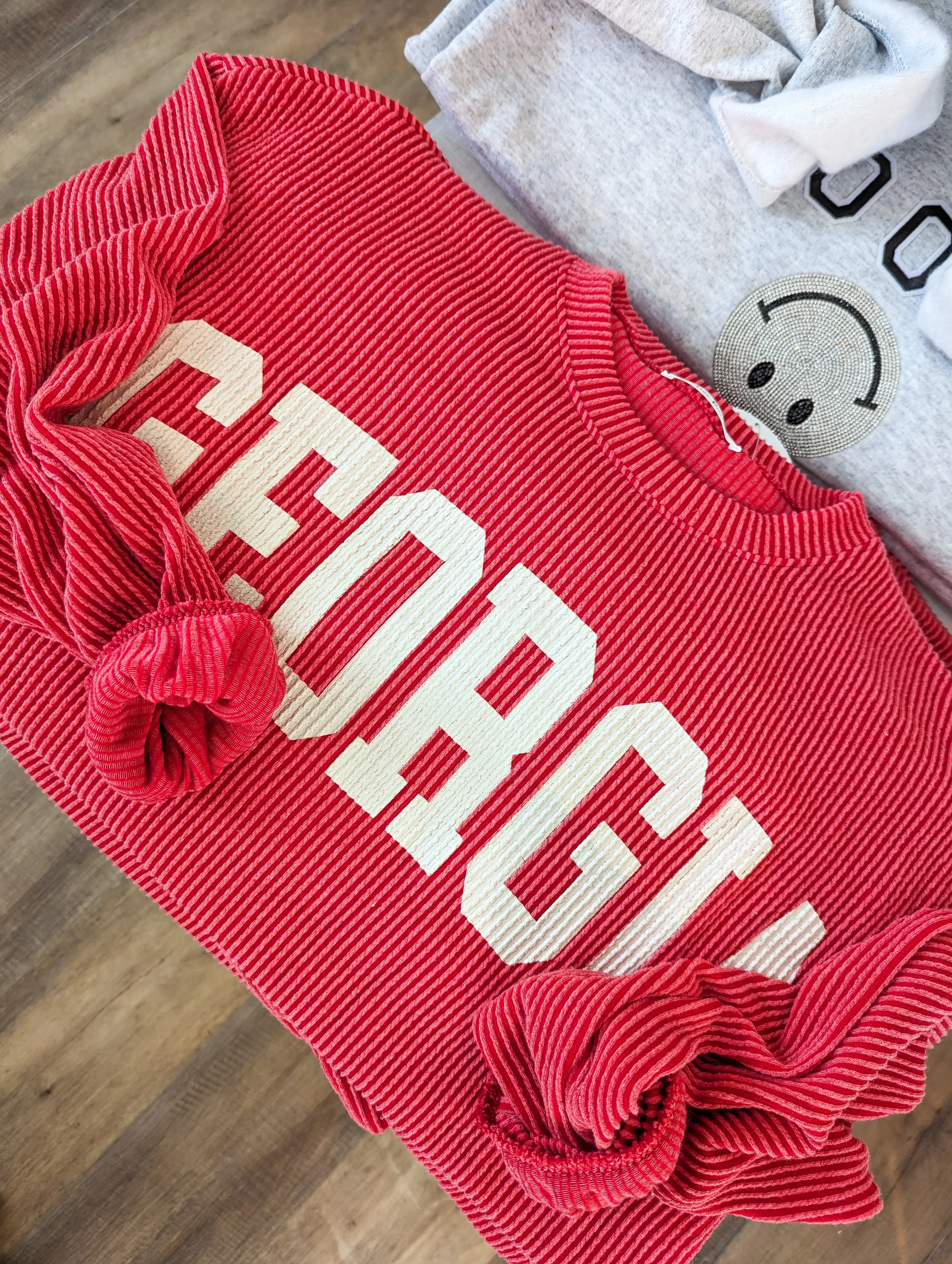 Georgia Ribbed Long Sleeve Comfy Top