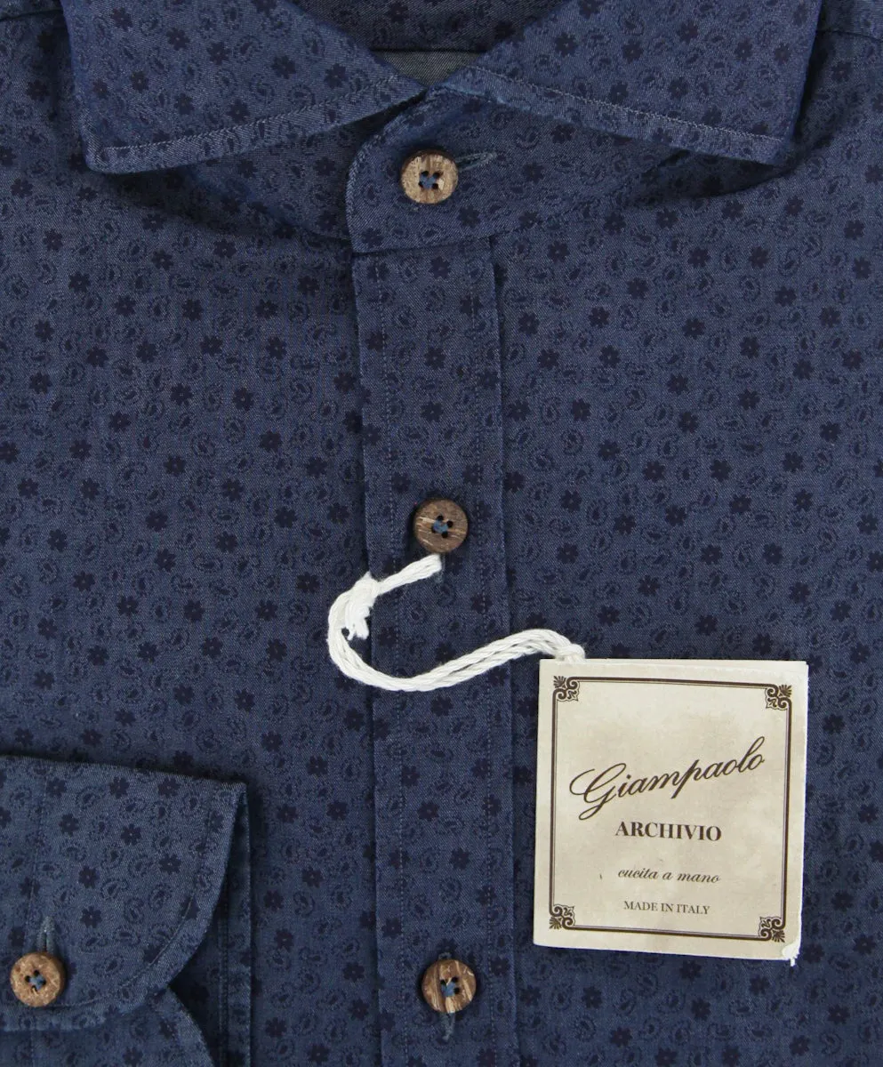 Giampaolo Navy Blue Shirt - Extra Slim