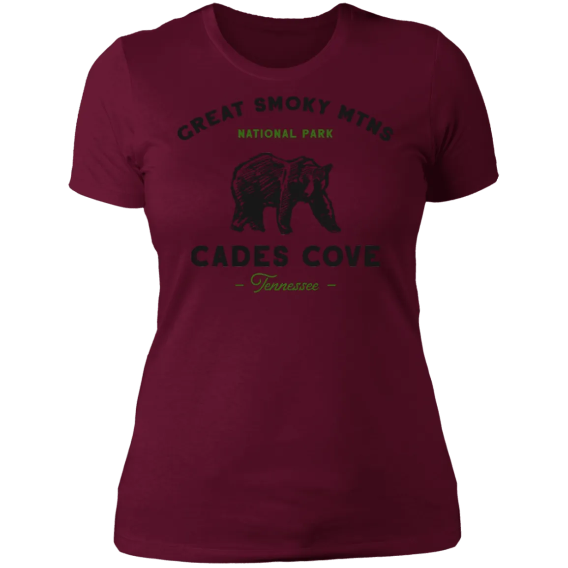 Great Smoky Mountains Cades Cove Bear - Women's Tee
