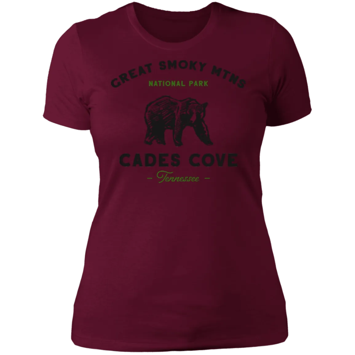 Great Smoky Mountains Cades Cove Bear - Women's Tee
