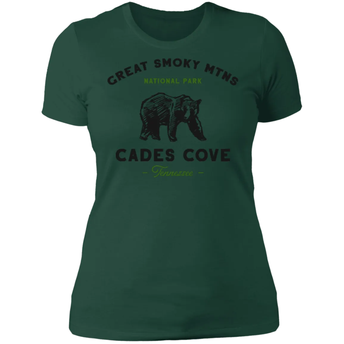 Great Smoky Mountains Cades Cove Bear - Women's Tee