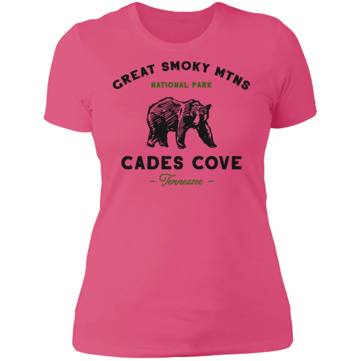 Great Smoky Mountains Cades Cove Bear - Women's Tee
