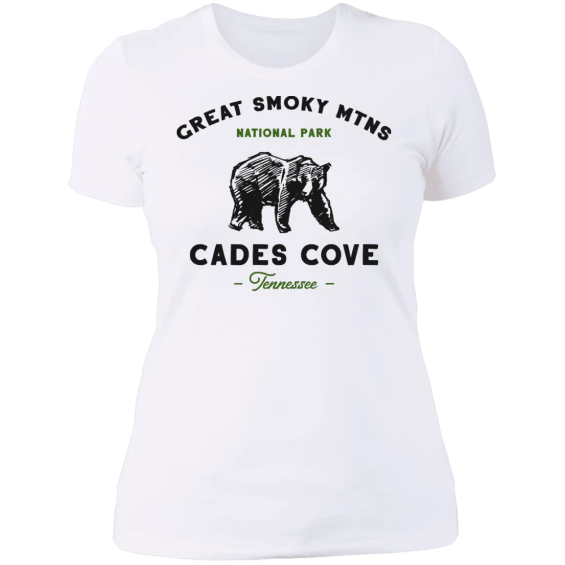 Great Smoky Mountains Cades Cove Bear - Women's Tee