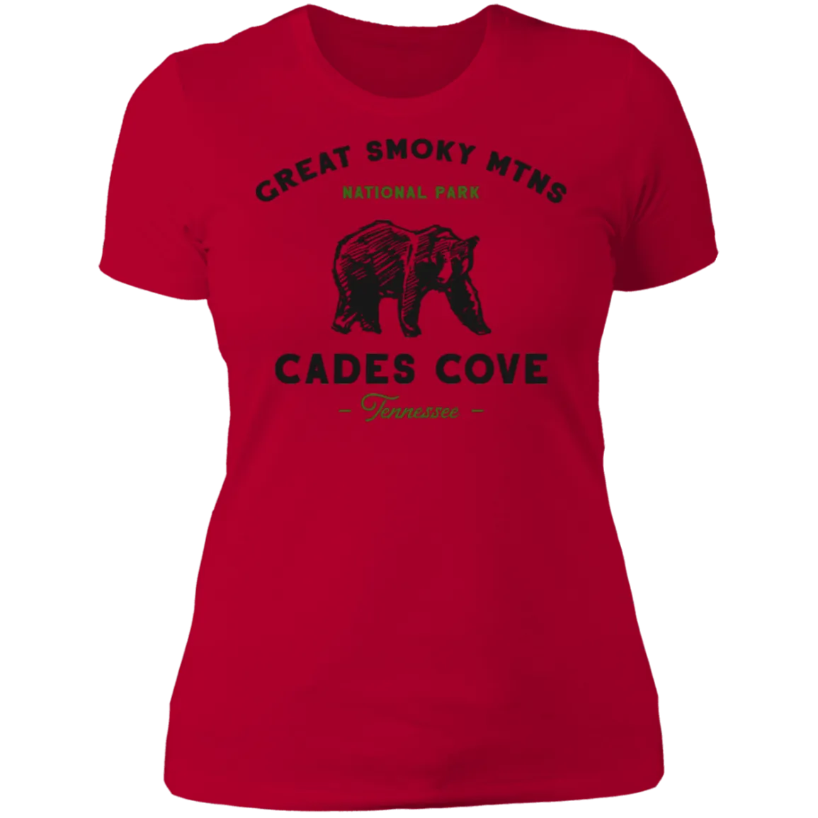 Great Smoky Mountains Cades Cove Bear - Women's Tee
