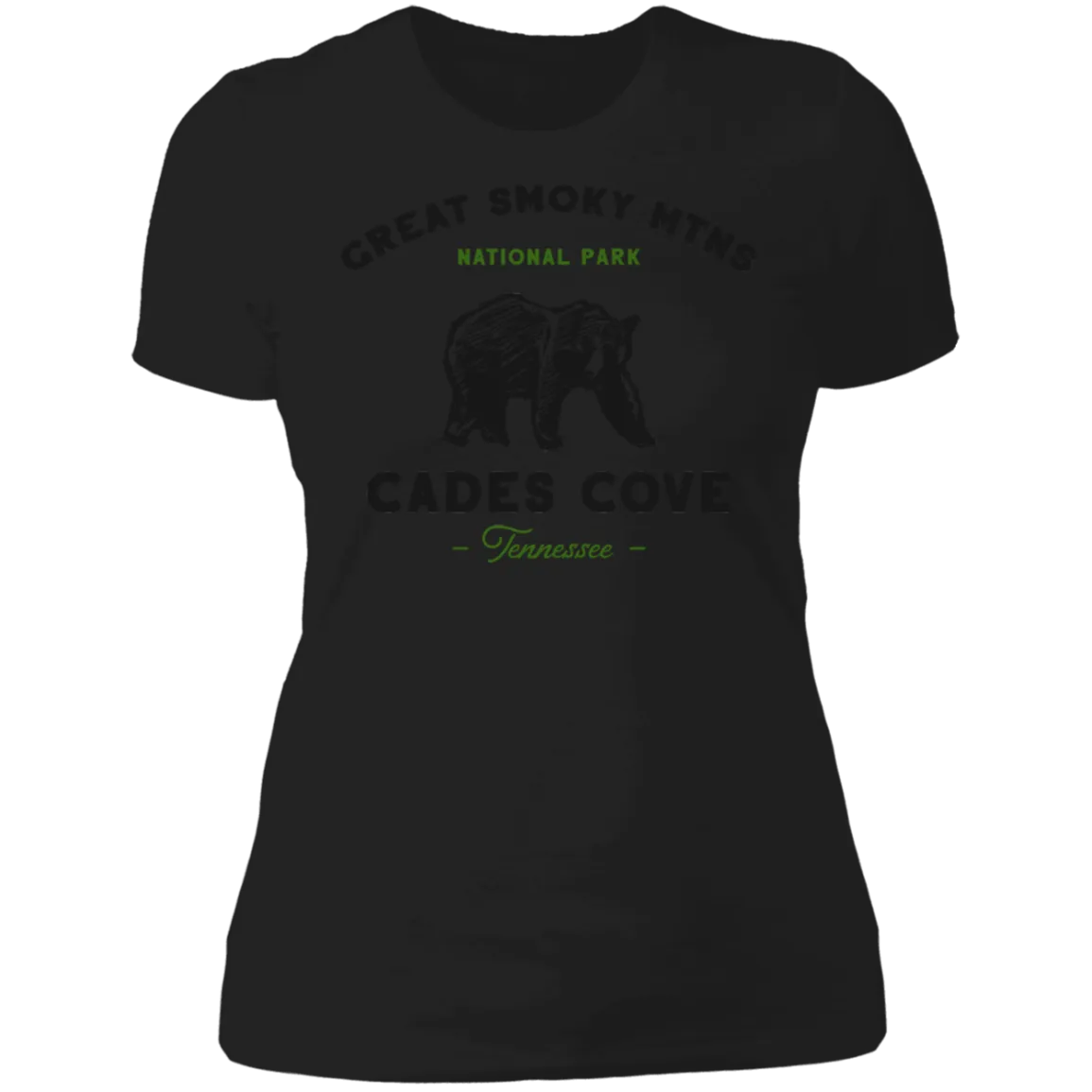 Great Smoky Mountains Cades Cove Bear - Women's Tee