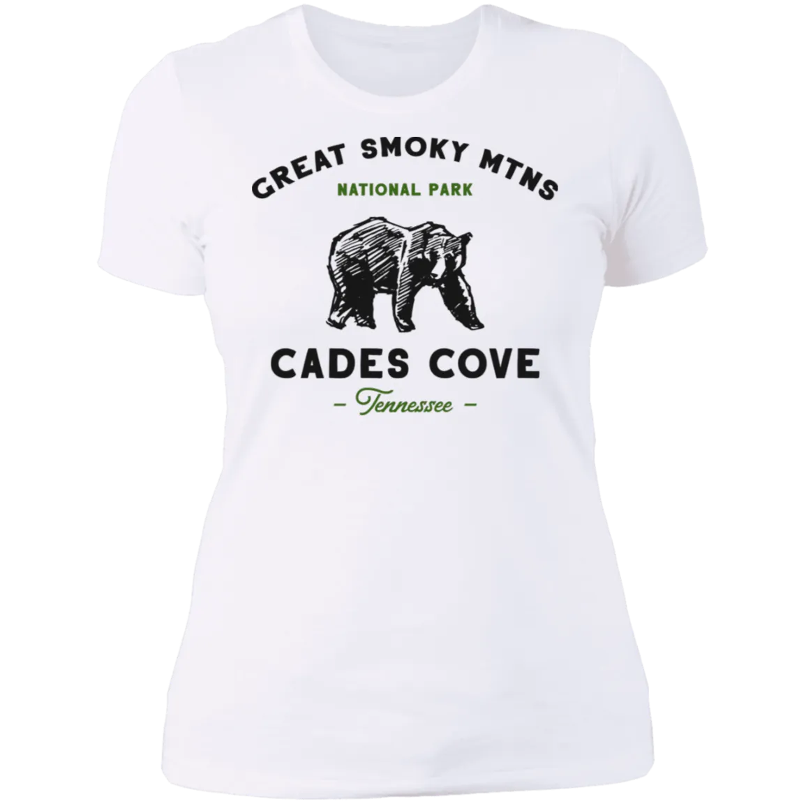 Great Smoky Mountains Cades Cove Bear - Women's Tee