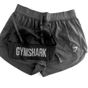 Gymshark Training Loose Fit Shorts &amp; Flex Seamless Strappy Bra Set
