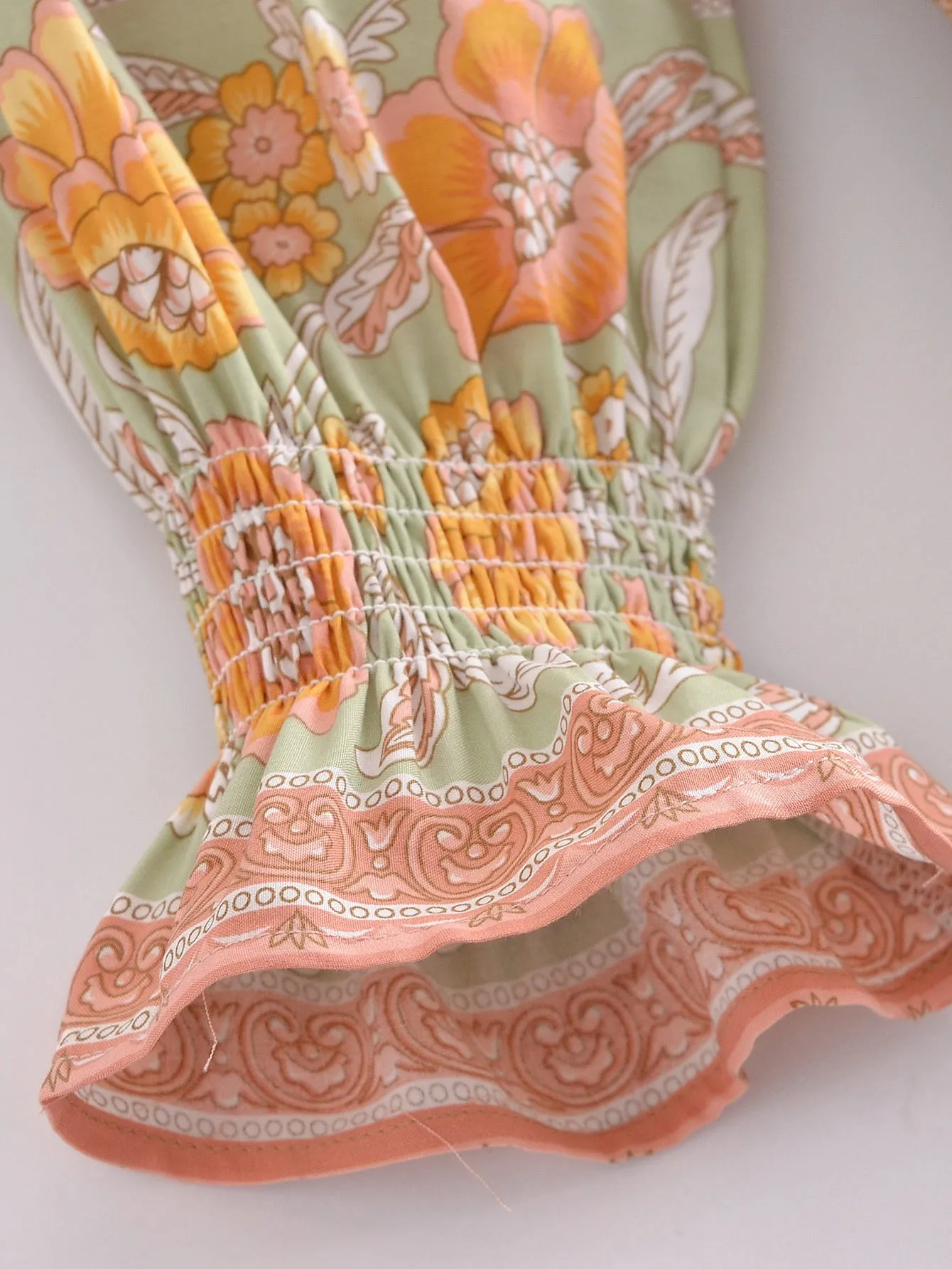 Gypsy Floral Print Maxi Dress