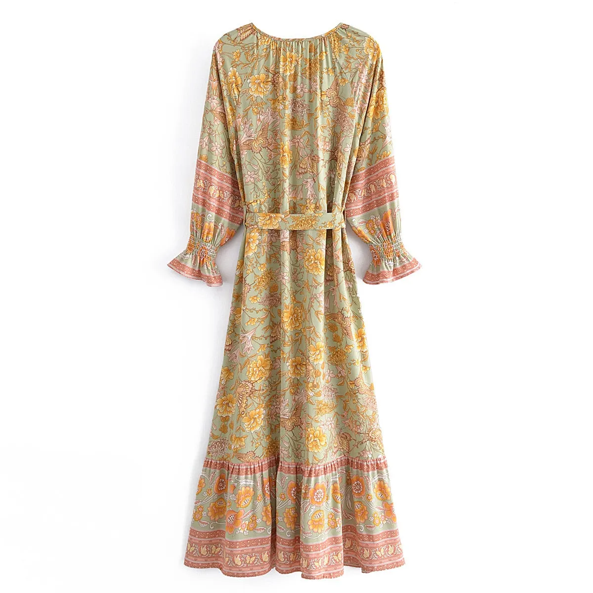 Gypsy Floral Print Maxi Dress