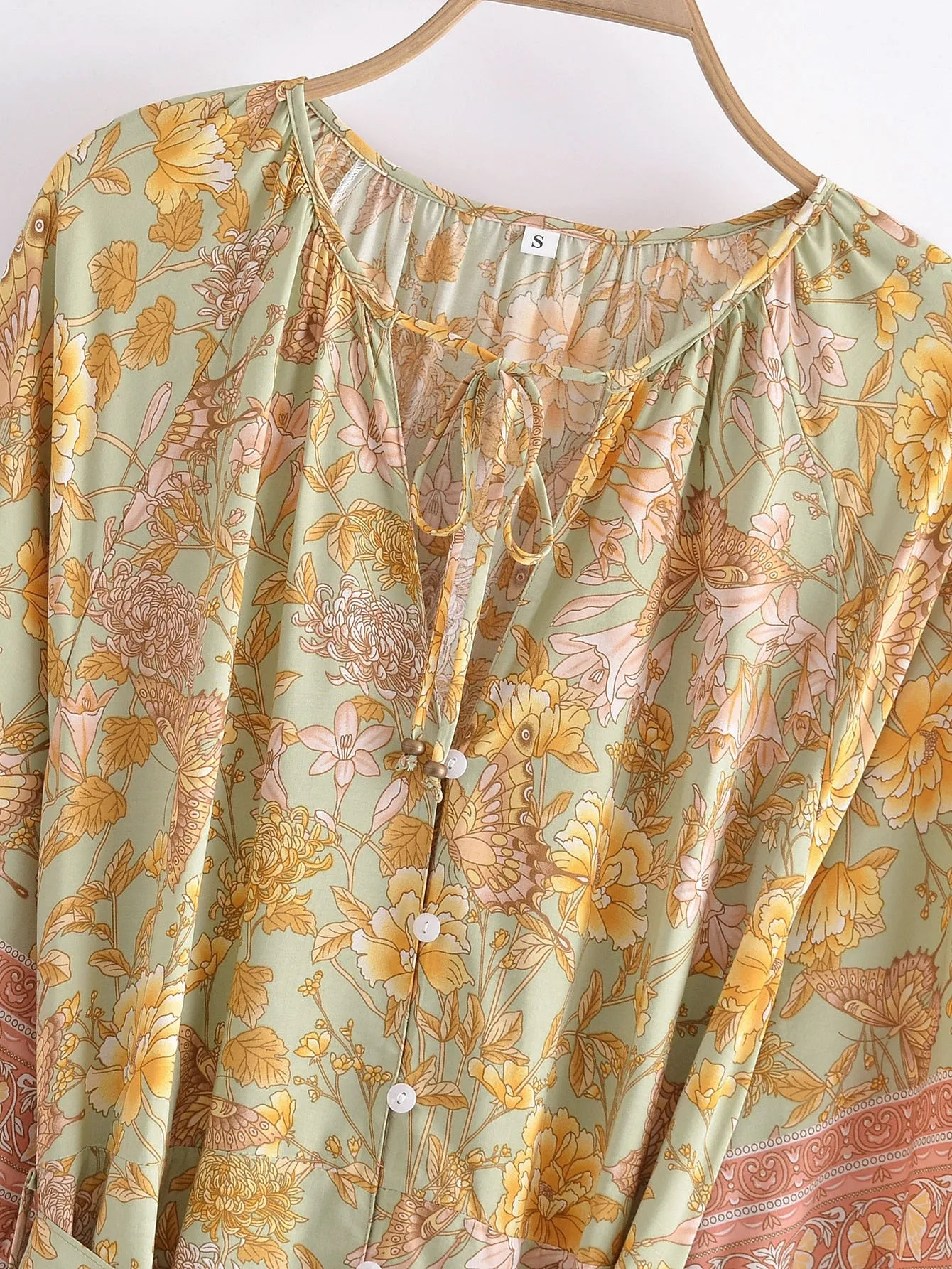 Gypsy Floral Print Maxi Dress