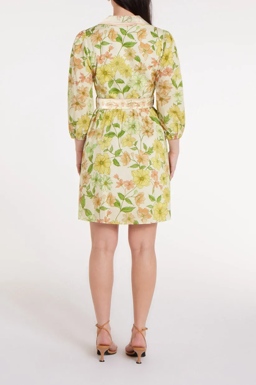 Halle Dress in Sights of Spring by Hermoza