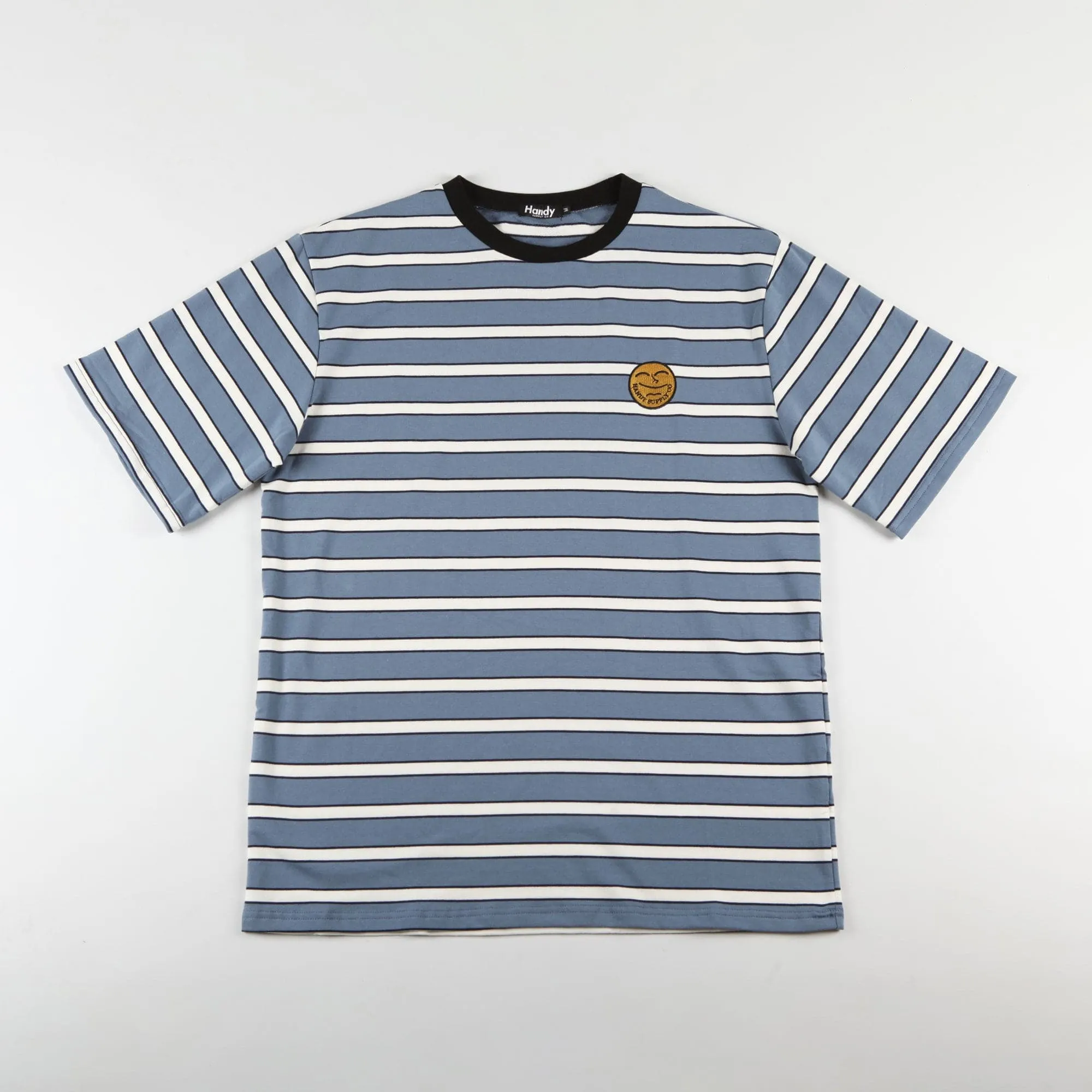 Handy 'Heavyweight Stripe' T-Shirt (Chalk Blue)