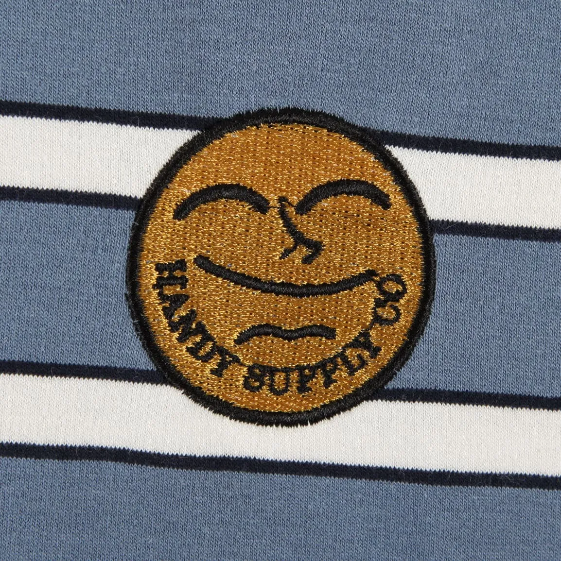 Handy 'Heavyweight Stripe' T-Shirt (Chalk Blue)
