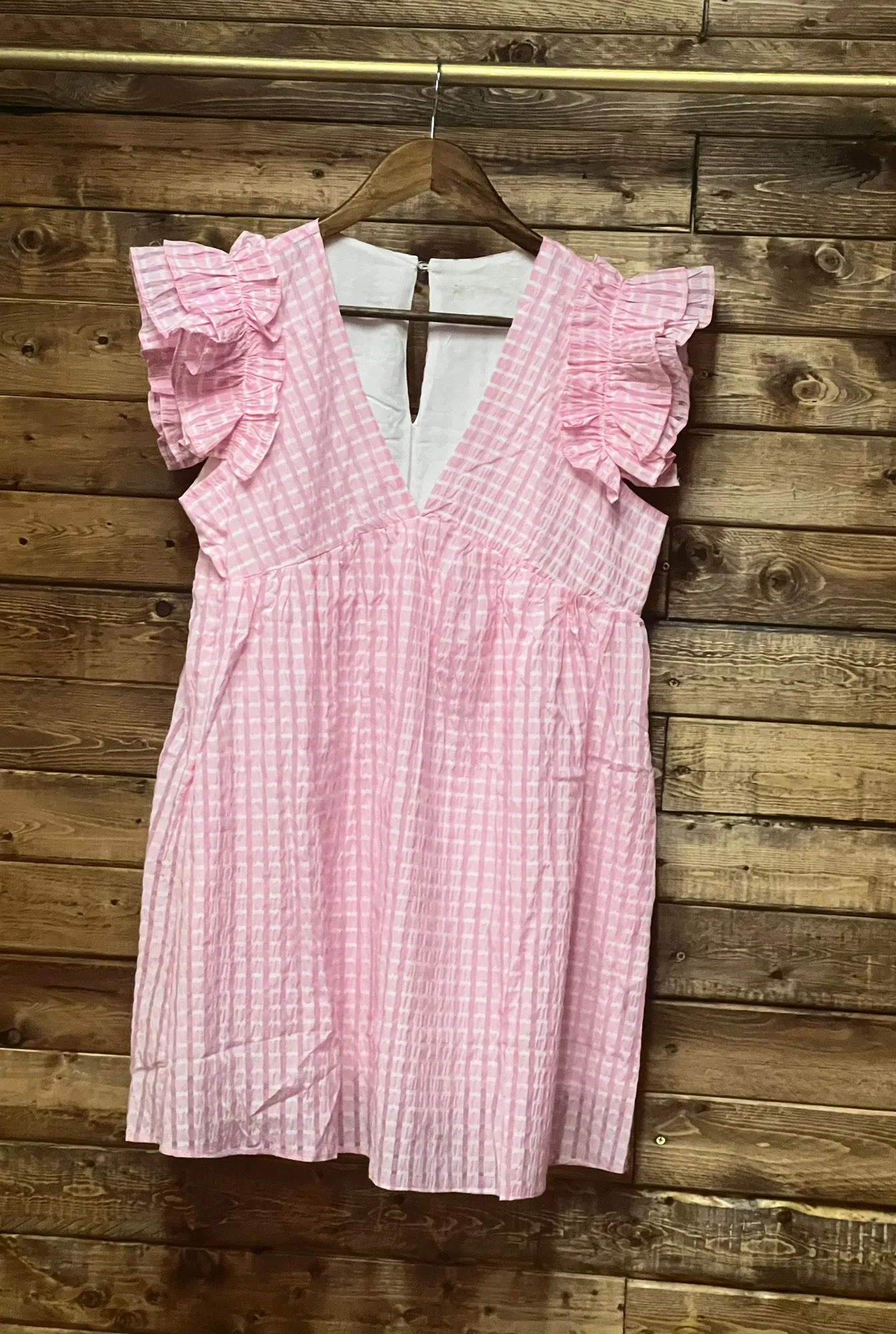HARLYN RUFFLED SLEEVE MINI DRESS