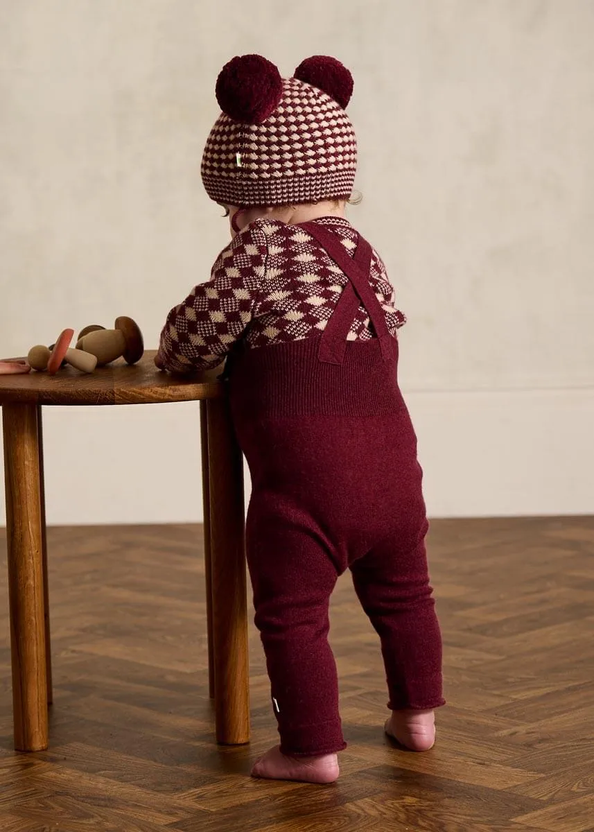 Harper - Berry Knit Dungaree
