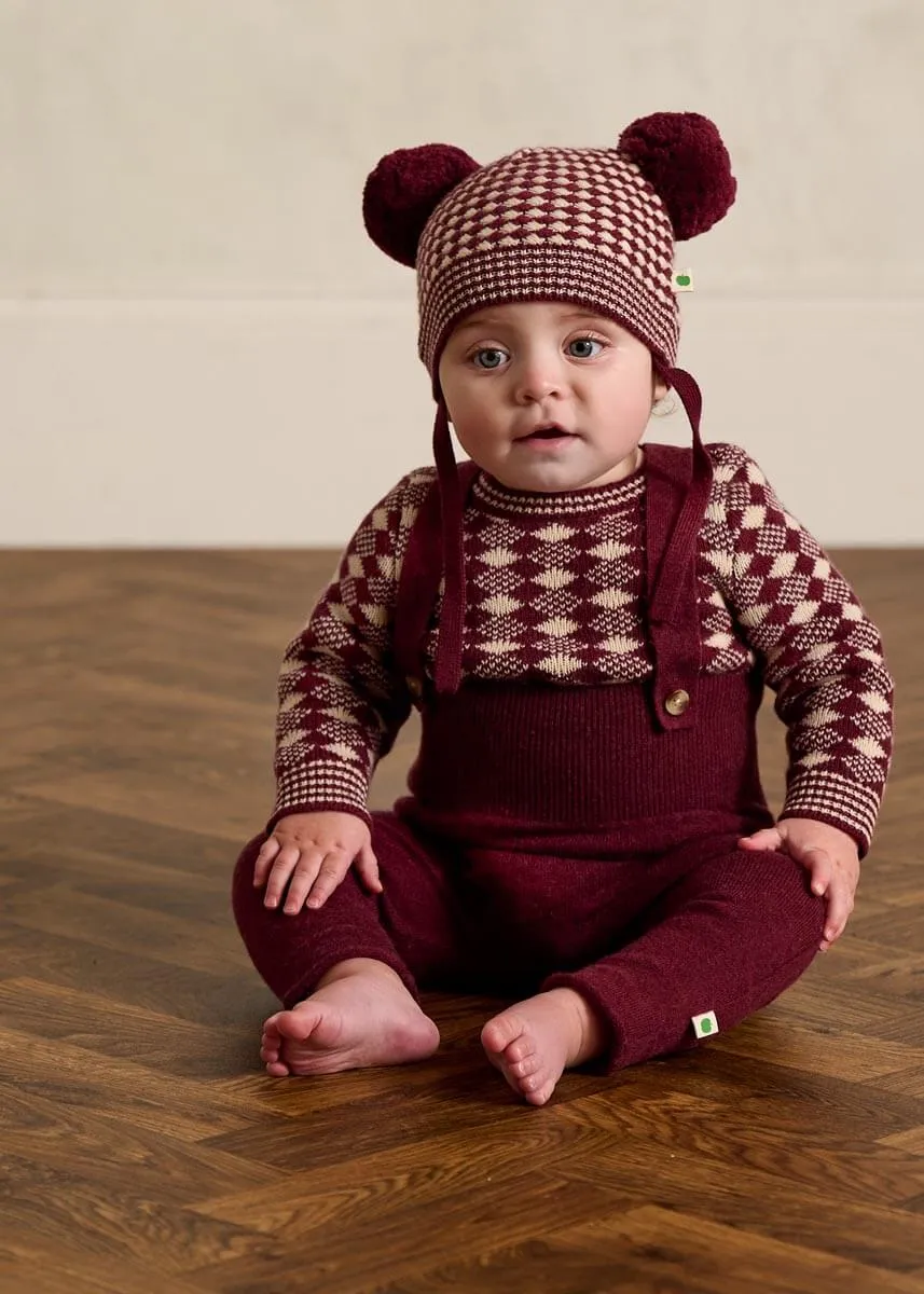 Harper - Berry Knit Dungaree