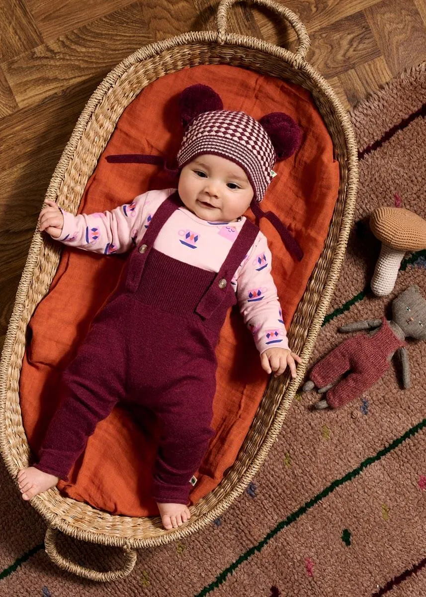 Harper - Berry Knit Dungaree