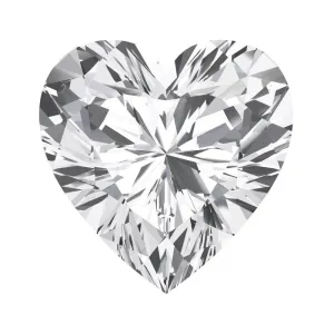 Heart FAB Lab-Grown White Sapphire Gems