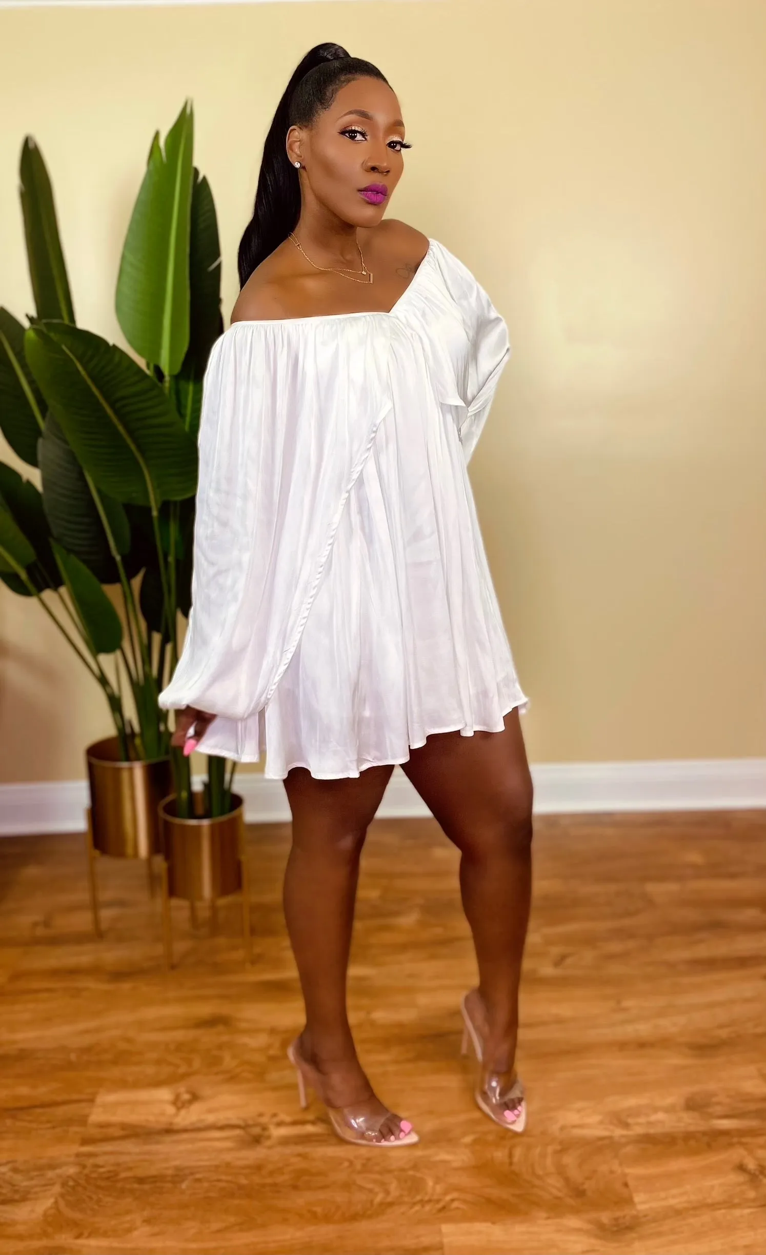 HIGH MAINTENANCE  DRESS (OFF-WHITE)