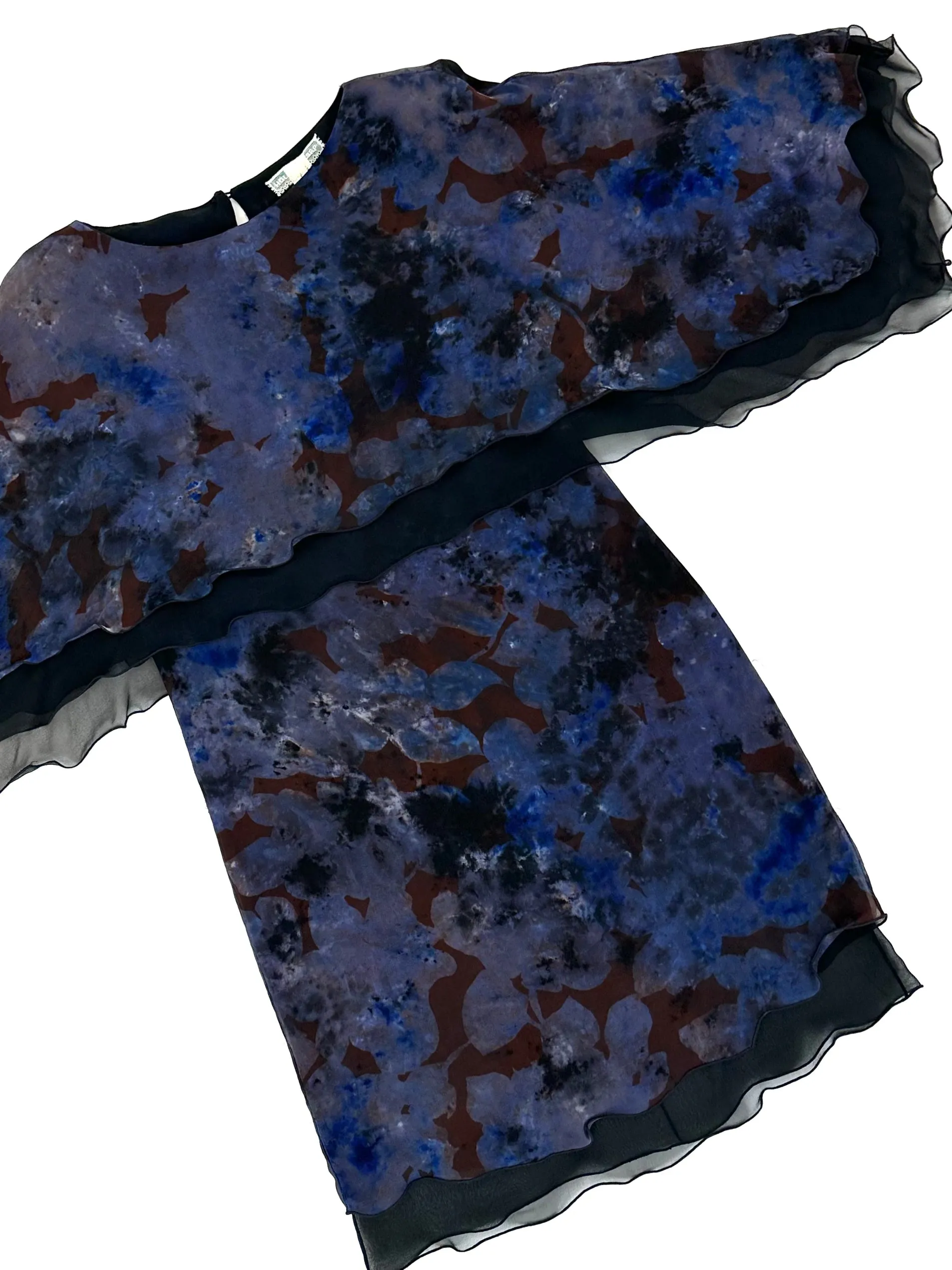 Holly's Harp Chiffon Scallop Dye Dress*