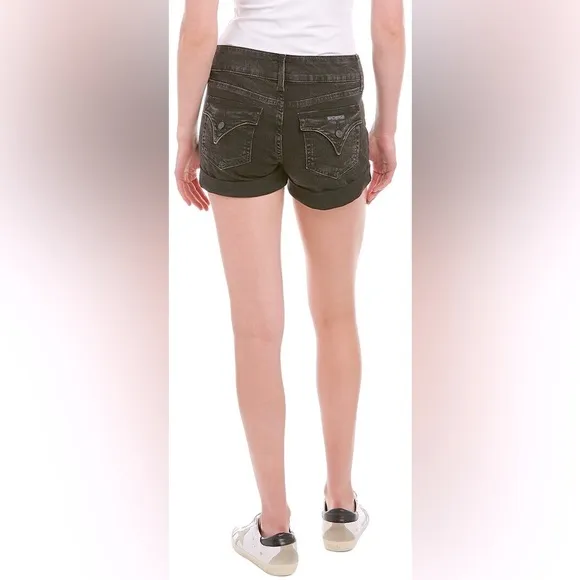 Hudson Ruby Drama Club Jean Shorts Black Size 24 NEW