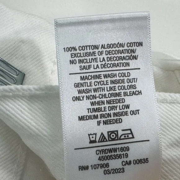 Hudson Women’s Size 28 White Willow Devon High Rise Denim Boyfriend Shorts NWT