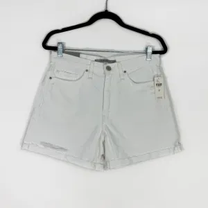 Hudson Women’s Size 28 White Willow Devon High Rise Denim Boyfriend Shorts NWT