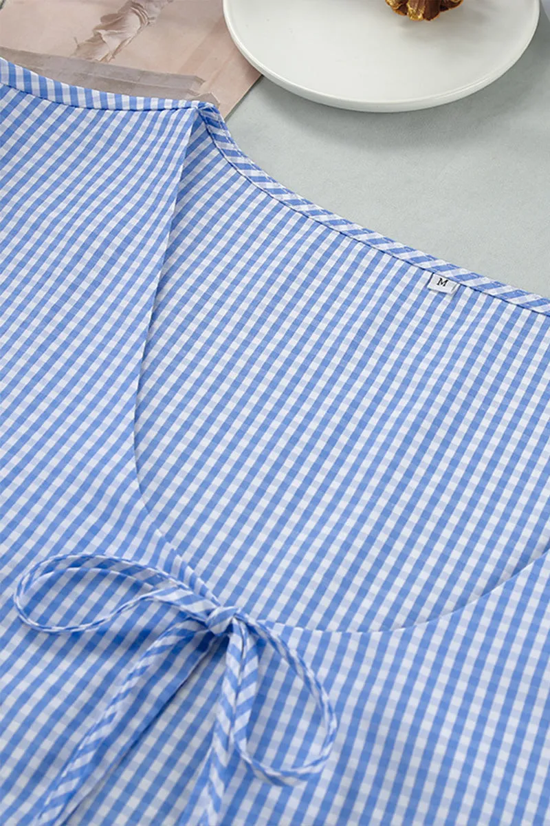 HUP1116 Checkered Top & Shorts Set