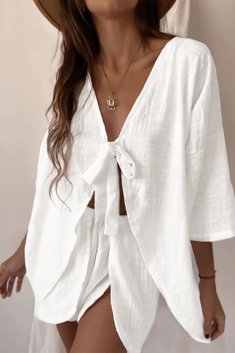 HUQ1030 Loose Top & Shorts Set