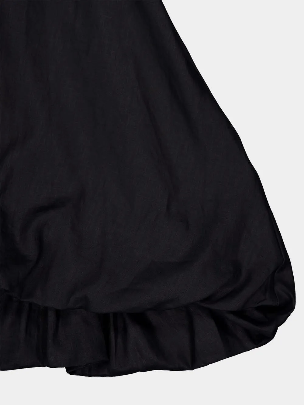 Ibiza Black Linen Dress