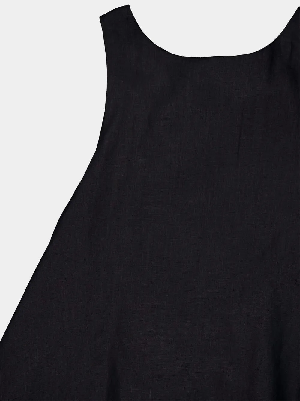 Ibiza Black Linen Dress